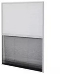 vidaXL Insektenschutz-Plissee f&uuml;r Fenster Jalousie Aluminium : Gr&ouml;&szlig;e - 80 x 100 cm