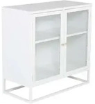 Venture Home Bakal Sideboard 2 Glast&uuml;ren, 2 Ablagen, weiss.