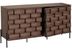 Mendler Sideboard HWC-M44, Kommode Schrank Anrichte, 3D-Flecht-Design...