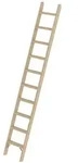 PROREGAL Stufen-Anlegeleiter Holz ohne Traverse 10 Stufen