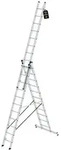 PROREGAL Mehrzweckleiter 3-teilig mit nivello&reg;-Traverse 3x11 Sprossen