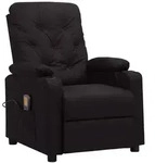 vidaXL Massagesessel Schwarz Kunstleder