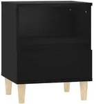 vidaXL Nachttisch Schwarz 40x35x50 cm