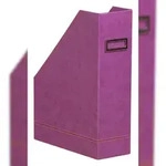 Rhodiarama Stehsammler aus Kunstleder, 10x25x31cm - Violett 318930C