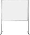 Ultradex Stellwand 747408 150x120cm beids. Whiteboard Stabfu&szlig; wei&szlig;