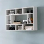 FineBuy Wandregal SV51844 H&auml;ngeregal Wandboard Holz B&uuml;cherregal Klein Modern