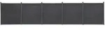 vidaXL Zaunelement-Set Grau 872x186 cm WPC