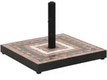 vidaXL Sonnenschirmst&auml;nder Terrakotta und Wei&szlig; Quadratisch 12 kg