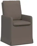 vidaXL Esszimmerst&uuml;hle 2 pcs Hellgrau 57 x 67 x 98 cm Leinen