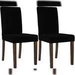 CLP 2er Set Esszimmerstuhl Ina Cord schwarz/antik-dunkel