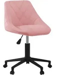 vidaXL Esszimmerstuhl Drehbar Rosa Samt