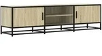 vidaXL TV-Schrank Sonoma-Eiche 160x35x41 cm Holzwerkstoff und Metall