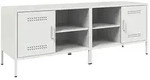 vidaXL TV-Schr&auml;nke 2 Stk. Wei&szlig; 68x39x50,5 cm Stahl
