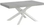 Itamoby Volantis Premium Ausziehtisch 160/264x90 cm, Beine Beton wei&szlig;