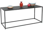 DanDiBo Couchtisch Schwarz Metall Eckig 110x50x40 cm Beistelltisch Wohnzimmer 96470