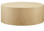SalesFever Couchtisch &Oslash; 80 cm | rund | MDF mit Eichenholzfurnier | B 80 x T 80 x H