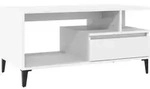 vidaXL Couchtisch Wei&szlig; 90x49x45 cm Holzwerkstoff