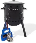 Robari Utschak Set mit Kasan 12 L Deckel aus Gusseisen und Zubeh&ouml;r