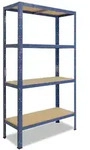 shelfplaza HOME 180x70x60 cm Schwerlastregal in blau mit 4 B&ouml;den und 175 kg...