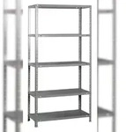 PROREGAL Schraubregal PANDA TALL | HxBxT 200x100x50cm | 5 Fachb&ouml;den | Fachlast...