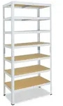 shelfplaza HOME 230x60x23 cm Schwerlastregal in wei&szlig; mit 7 B&ouml;den und 125 kg