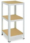 shelfplaza HOME 90x50x50 cm Schwerlastregal in wei&szlig; mit 3 B&ouml;den und 175 kg Traglast