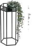 DanDiBo Blumenhocker Metall Schwarz 6eck 60 cm Blumenst&auml;nder Blumens&auml;ule...
