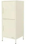 ML-Design Aktenschrank aus Stahl, Creme, 40&times;101,5&times;40 cm, B&uuml;roschrank mit 2...