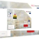ALLboards Metallische Magnettafel, MetalBoard, GOLDENER BETON, 60&times;40 cm +
