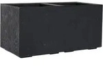 Siena Garden Pflanzkasten FARO STONE schwarz Betonoptik, 40 x 80 x 40 cm