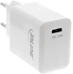InLine&reg; USB PD Netzteil Ladeger&auml;t Single USB-C, Power Delivery, 20W, wei&szlig;