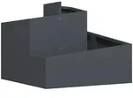 vidaXL Gartenblumentopf Anthrazit 60 x 60 x 50 cm Stahl