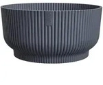 elho Vibes Fold &Uuml;bertopf &Oslash; 14 cm Anthrazit Blumentopf Design-Pflanztopf modern