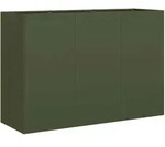 vidaXL Pflanzk&uuml;bel Olivgr&uuml;n 120x40x80 cm Kaltgewalzter Stahl