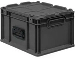 PROREGAL Eurobox NextGen Portable, HxBxT 23,5x30x40cm, 20 Liter, Schwarz,
