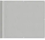 vidaXL Balkon-Sichtschutz Hellgrau 90x300 cm 100 % Polyester-Oxford