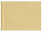 vidaXL Balkonsichtschutz Sandfarben 75x300 cm 100 % Polyester-Oxford
