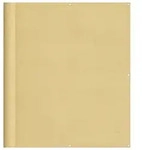 vidaXL Balkon-Sichtschutz Sandfarben 120x700 cm 100% Polyester-Oxford