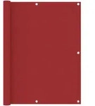vidaXL Roter Balkonschirm 120 x 400 cm, Oxford-Stoff, Modell Esterno