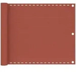 vidaXL Balkon-Sichtschutz Terracotta-Rot 75x300 cm HDPE
