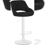 CLP Barhocker Milet Stoff schwarz/wei&szlig;