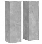 vidaXL Pflanzenst&auml;nder 2 Stk. Betongrau 25x25x80 cm Holzwerkstoff