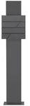 ML-Design ECD Germany Standbriefkasten Anthrazit Edelstahl 170 cm freistehend,...