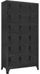 vidaXL Schlie&szlig;fachschrank Anthrazit 90x40x180 cm Stahl