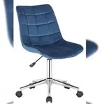 CLP B&uuml;rostuhl Medford Samt blau