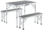 CASARIA&reg; Campingtisch Klappbar mit B&auml;nken H&ouml;henverstellbar 90x60cm Klapptisch
