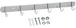 Intirilife Edelstahl Garderobenleiste Modell E - 6 Haken - 46 x 5 cm -...