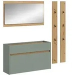 Ebuy24 Drive Garderobenm&ouml;bel Set D28 Salbeidekor.
