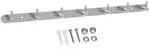 Intirilife Edelstahl Garderobenleiste Modell B - 7 Haken - 54 x 4.2 cm -...