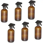 Relaxdays Spr&uuml;hflasche Glas, 6er Set, 500 ml, Nebel & Strahl, Spritzflasche f&uuml;r